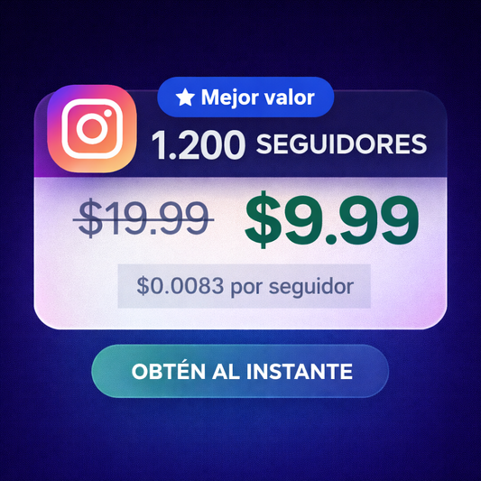 1200 Seguidores - Instagram