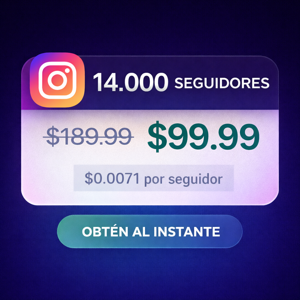14-000 Seguidores - Instagram